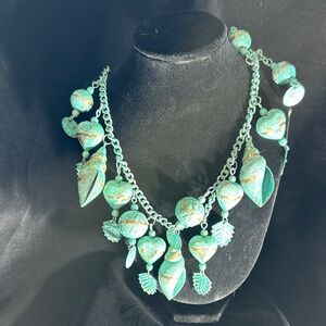 Copper Vernice necklace turquoise in color only